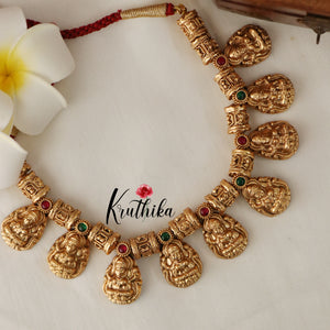 Beautiful Antique Lakshmi Necklace NC1668 ( Available in 3 Colours)