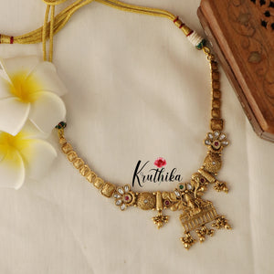 Pretty Lakshmi Flower Necklace NC1491