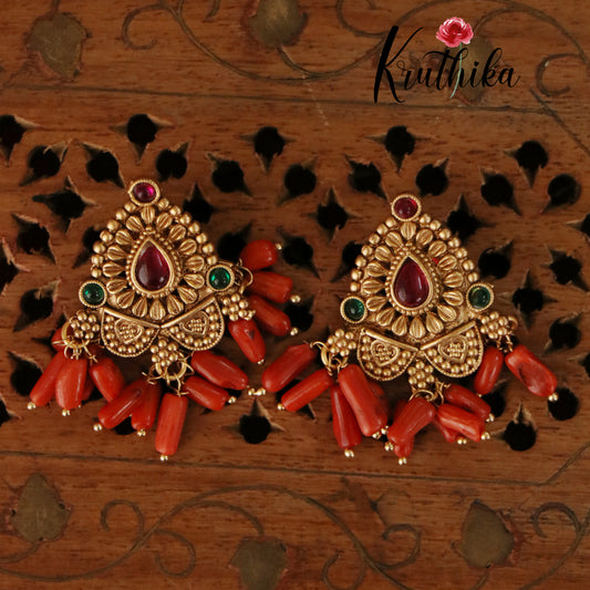 Trendy Antique Coral hasli Necklace Set NC1667