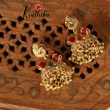 Elegant Lakshmi Peacock Coral Beads NC1474 (Available in 2 Colours)