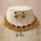 Pretty Lakshmi Coin Kempu Necklace NC1456( Available in 3 colours)