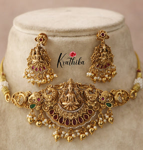 Pretty Lakshmi Devi kemp choker NC1539