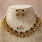 Pretty Lakshmi Coin Kempu Necklace NC1456( Available in 3 colours)