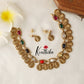 Pretty Lakshmi Coin Kempu Necklace NC1456( Available in 3 colours)