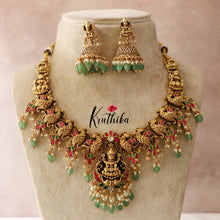 Premium Elegant Lakshmi Peacock Jadau Necklace NC1430