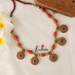 Trendy Kempu Stone Coral Beads Necklace NC1964