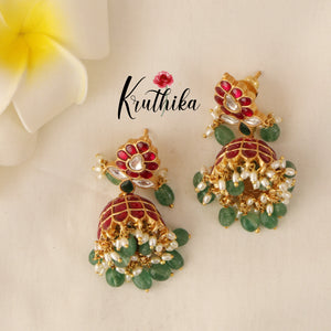 Premium Jadau Jhumkas E403