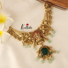 Elegant Premium Lakshmi Peacock Kempu Jadau Necklace NC1443