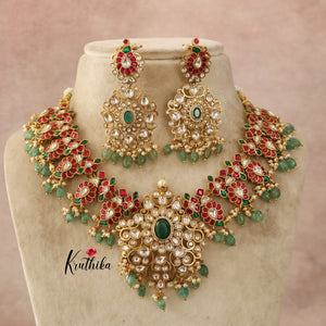 Elegant Premium Mango Jadau Kundan Necklace NC1442