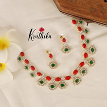 Pretty CZ Coral Beads Necklace NC1486