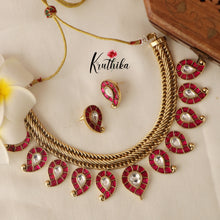 Elegant Mango Jadau Necklace NC1479 ( Available in 3 Colours )