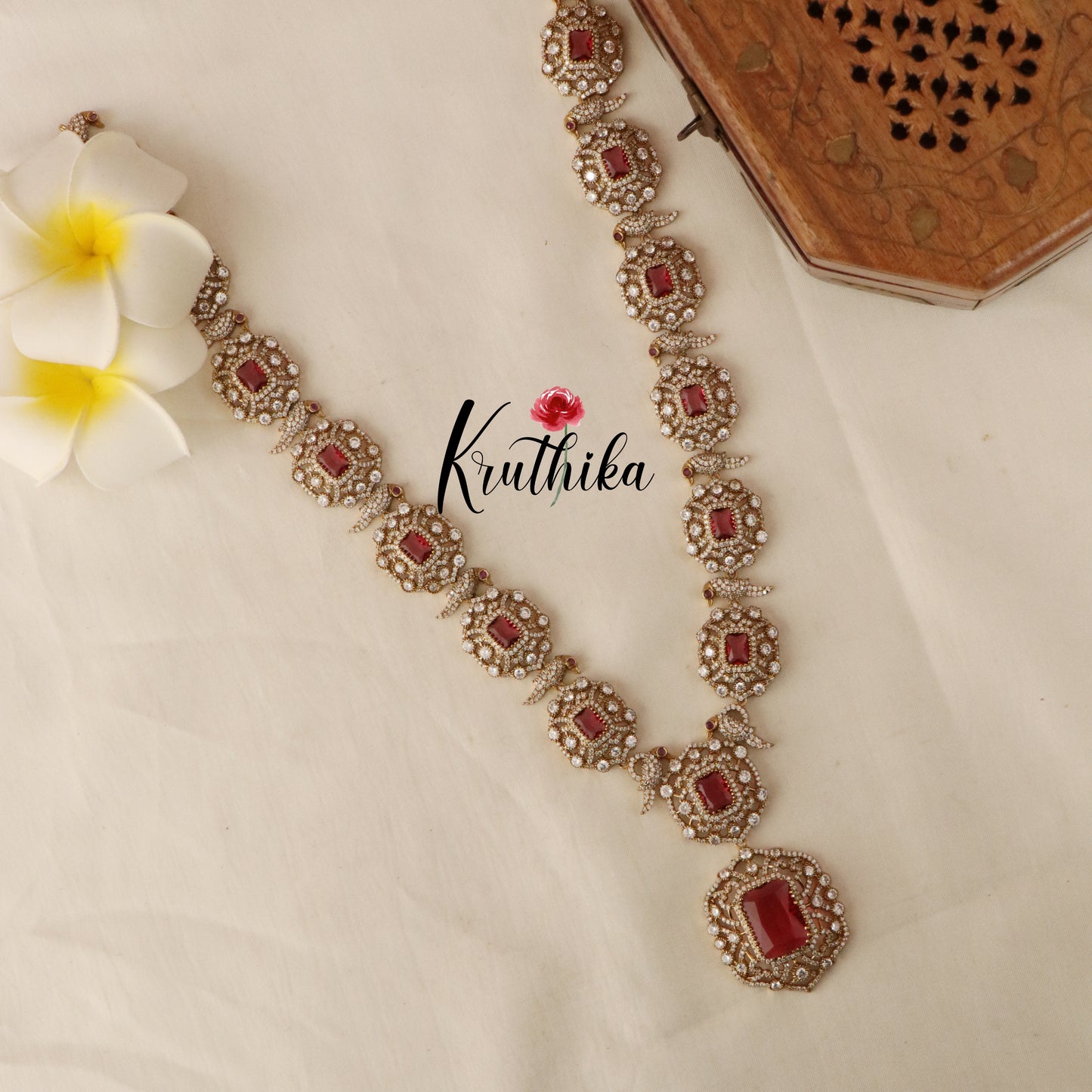 Elegant Victorian Moissanite Haaram LH743