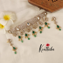 Elegant Victorian Moissanite Chocker NC1483 ( Available in 2 Colours)