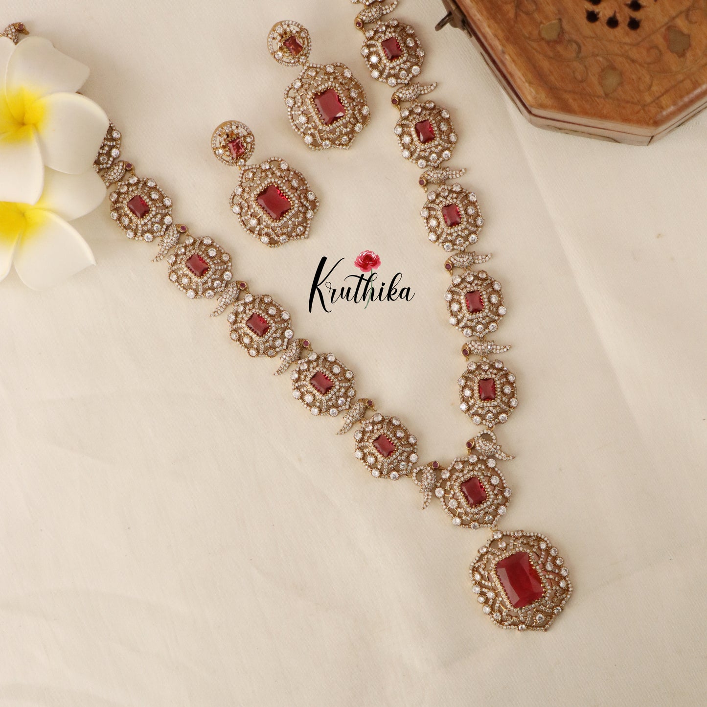 Elegant Victorian Moissanite Haaram LH743