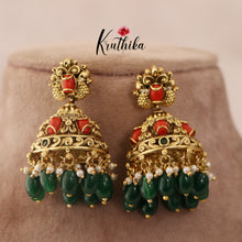 Designer peacock Coral Jhumkas E425