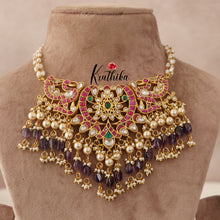 Elegant Peacock Jadau Necklace NC1481