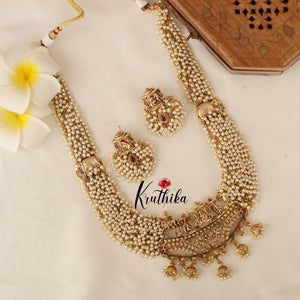 Grand Cluster Beads Pallaki Haaram LH744 ( Available in 2 Colours)