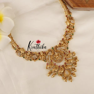 Beautiful Lakshmi Peacock Necklace NC1503