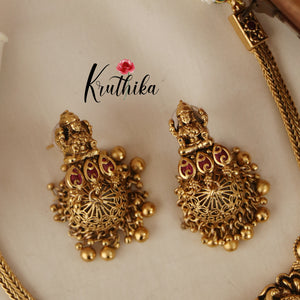 Pretty Lakshmi Peacock Necklace NC1489 ( Available in 3 colours)
