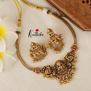Pretty Lakshmi Peacock Necklace NC1489 ( Available in 3 colours)