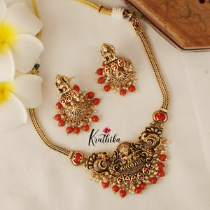 Pretty Lakshmi Peacock Necklace NC1489 ( Available in 3 colours)