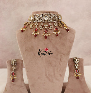 Elegant Victorian Moissanite Chocker NC1483 ( Available in 2 Colours)
