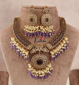 Beautiful AD/Victorian Necklace NC1495 ( Available in 2 colours)