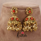 Designer peacock Coral Jhumkas E425