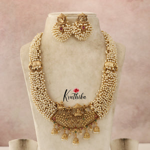 Grand Cluster Beads Pallaki Haaram LH744 ( Available in 2 Colours)