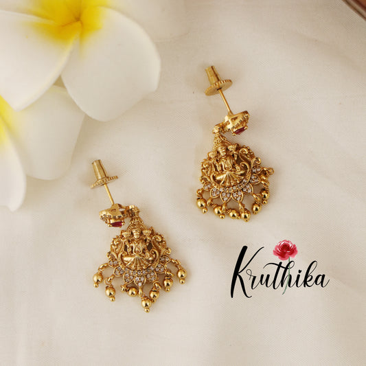 Pretty Lakshmi Peacock AD Necklace NC1502 (Available in 2 Colours)