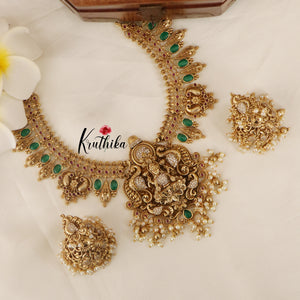 Beautiful Lakshmi Peacock Necklace NC1504