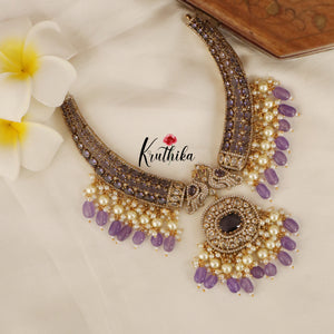 Beautiful AD/Victorian Necklace NC1495 ( Available in 2 colours)