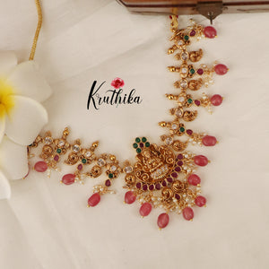 Pretty Gold like finish Laxmi Necklace NC1498