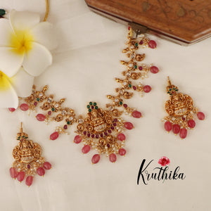 Pretty Gold like finish Laxmi Necklace NC1498