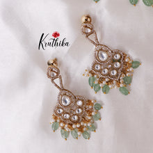 Trendy AD/Victorian Hasli-Pastel Green Beads NC1558- Pre Booking 10 days