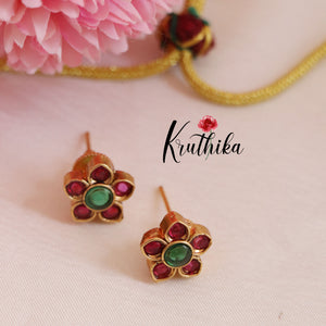 Beautiful Floral Design Kemp Necklace-Multi Stone NC1698