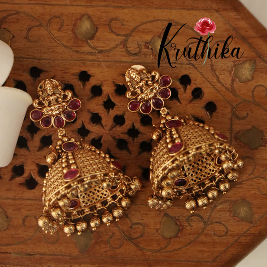 Trendy Lakshmi Peacock Earrings E417 ( Available in 2 Colours)