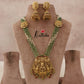 Elegant Onyx Beads Lakshmi Peacock Haaram LH755