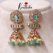 Beautiful AD/Victorian Jhumkas E409 ( Available in 4 Colours)