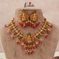 Pretty Gold like finish Lakshmi Necklace NC1498