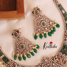 Elegant Premium AD/Victorian Peacock Necklace ( Available in 3 Colours ) NC1712