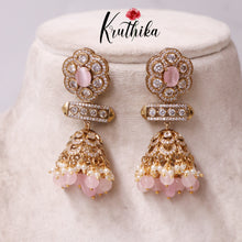 Beautiful AD/Victorian Jhumkas E409 ( Available in 4 Colours)