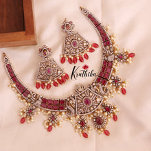 Elegant Premium AD/Victorian Peacock Necklace ( Available in 3 Colours ) NC1712