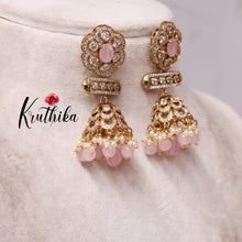 Beautiful AD/Victorian Jhumkas E409 ( Available in 4 Colours)