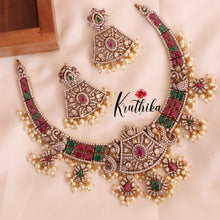 Elegant Premium AD/Victorian Peacock Necklace ( Available in 3 Colours ) NC1712