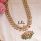 Pre order-Grand Premium Mango Kemp 2 in 1 Reversible haaram -Green Beads LH715