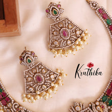 Elegant Premium AD/Victorian Peacock Necklace ( Available in 3 Colours ) NC1712