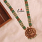 Grand Premium green Beads Lakshmi temple Haaram LH726