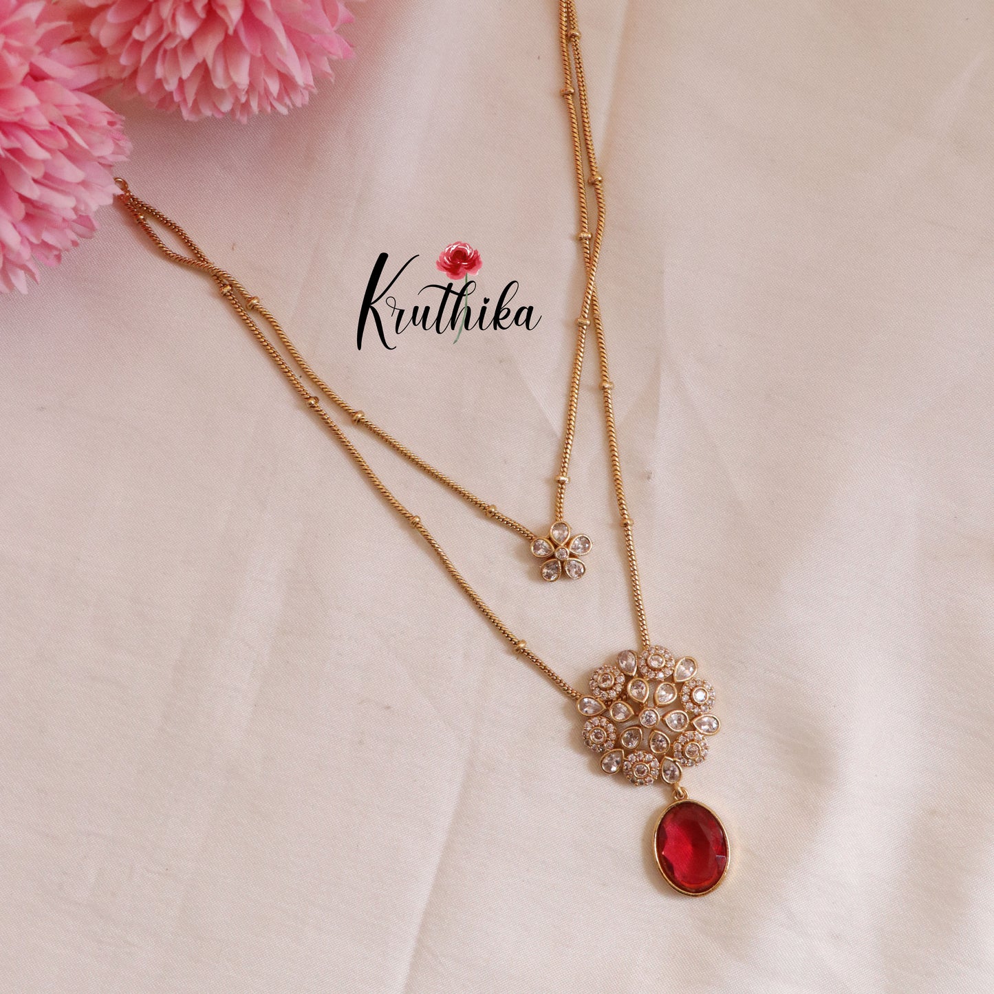 Trendy Victorian Chain Set NC1692 ( Available in 2 Colours)