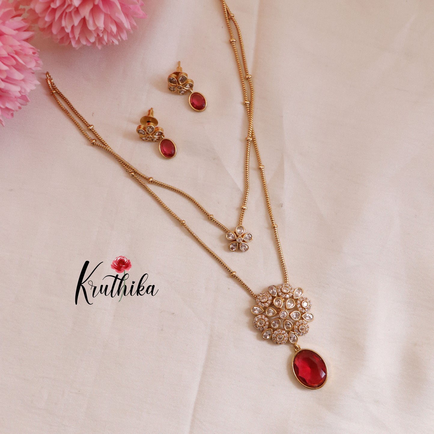 Trendy Victorian Chain Set NC1692 ( Available in 2 Colours)